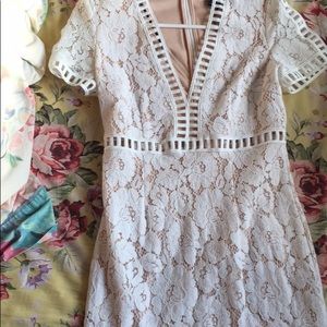White lace dress